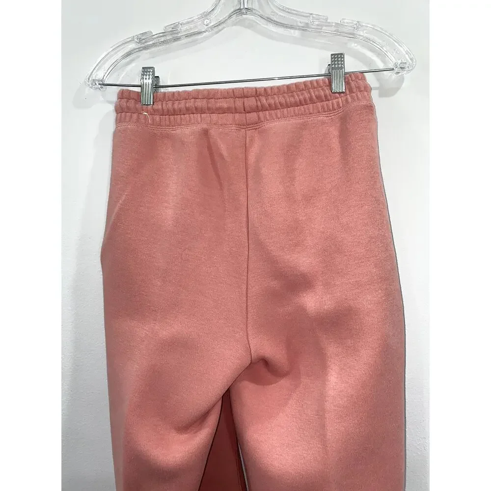 Nike Womens Fleece Joggers Dusty Rose Pink Sweatpants Drawstring S BARELY USED